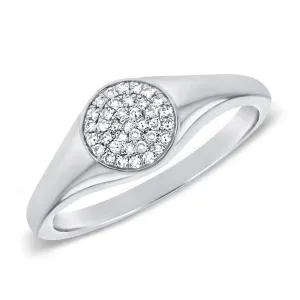 14k Gold & Diamond Pinky Ring - 0.08ct