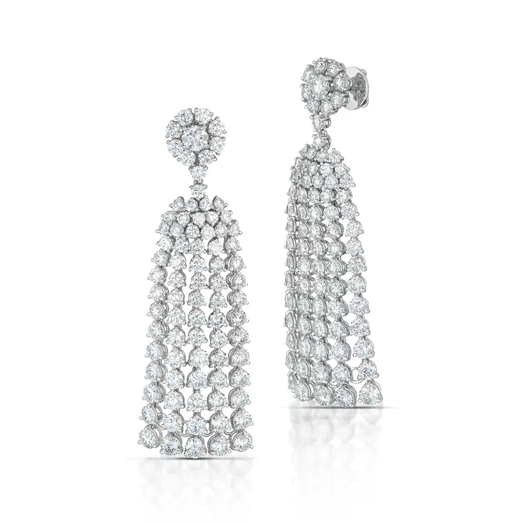 19.54 Carat Diamond Chandelier Earrings
