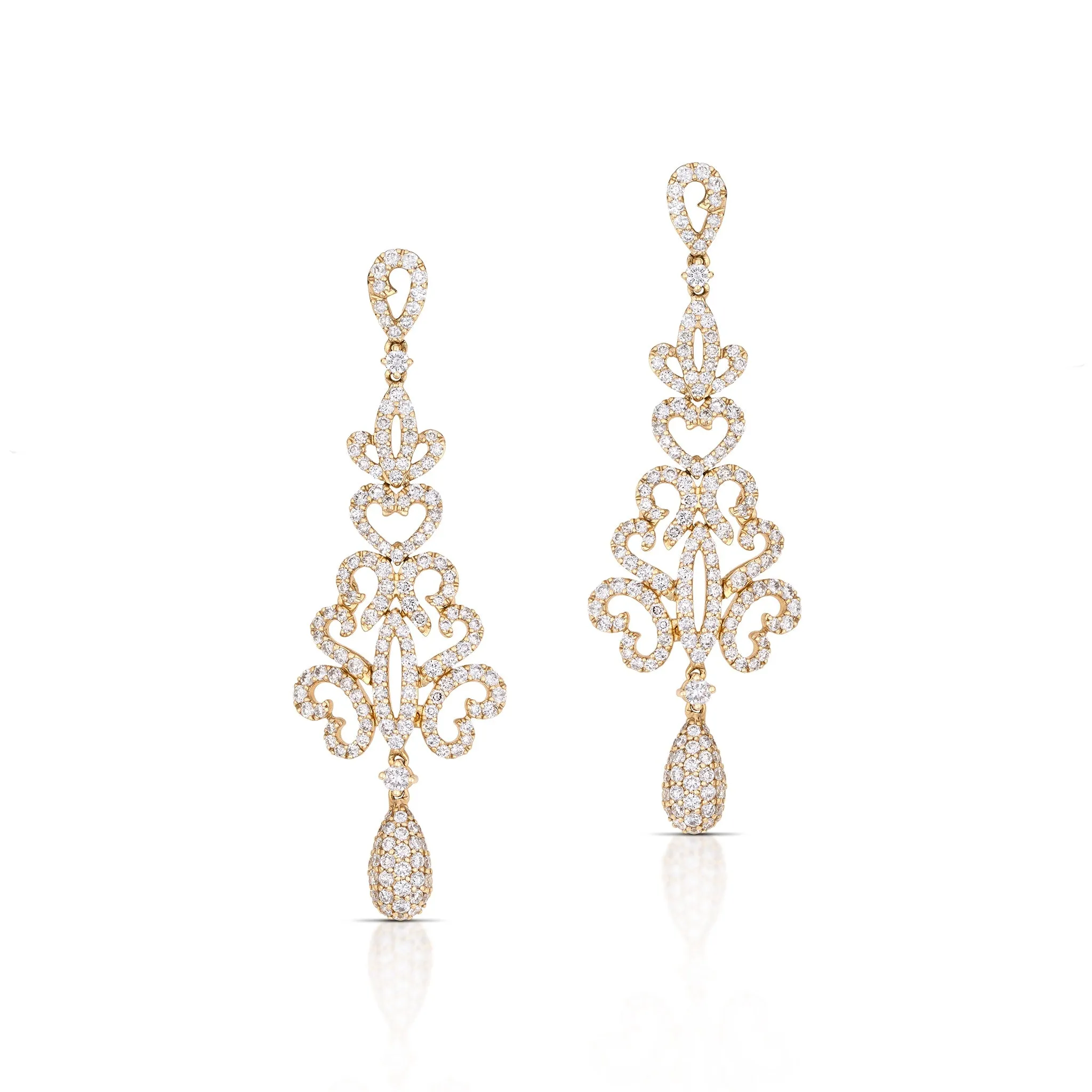 2.75 Carat Diamond Chandelier Earrings