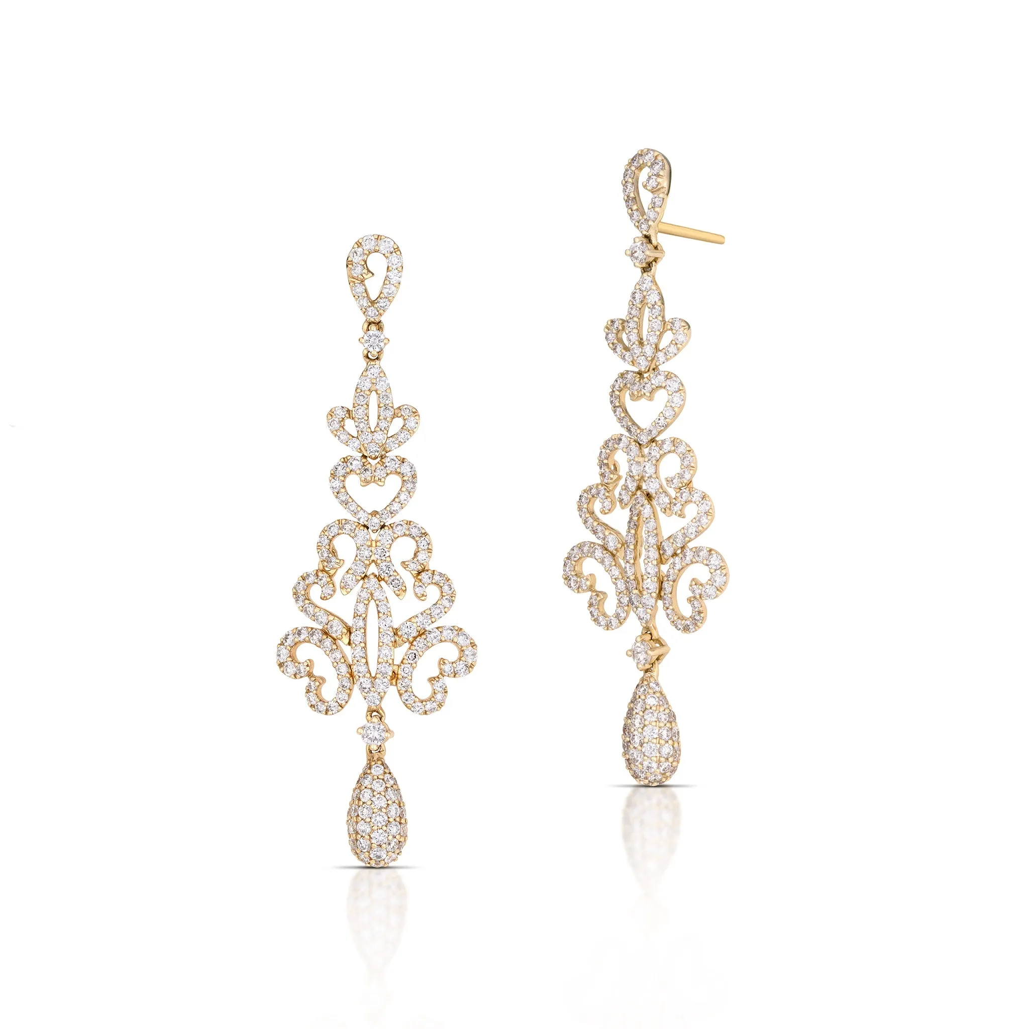 2.75 Carat Diamond Chandelier Earrings