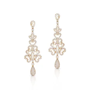 2.75 Carat Diamond Chandelier Earrings