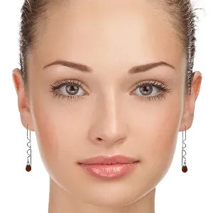 3.3 Carat 14K Solid White Gold Breathless Seconds Garnet Earrings