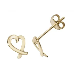9ct Yellow Gold Stud Earrings ES488