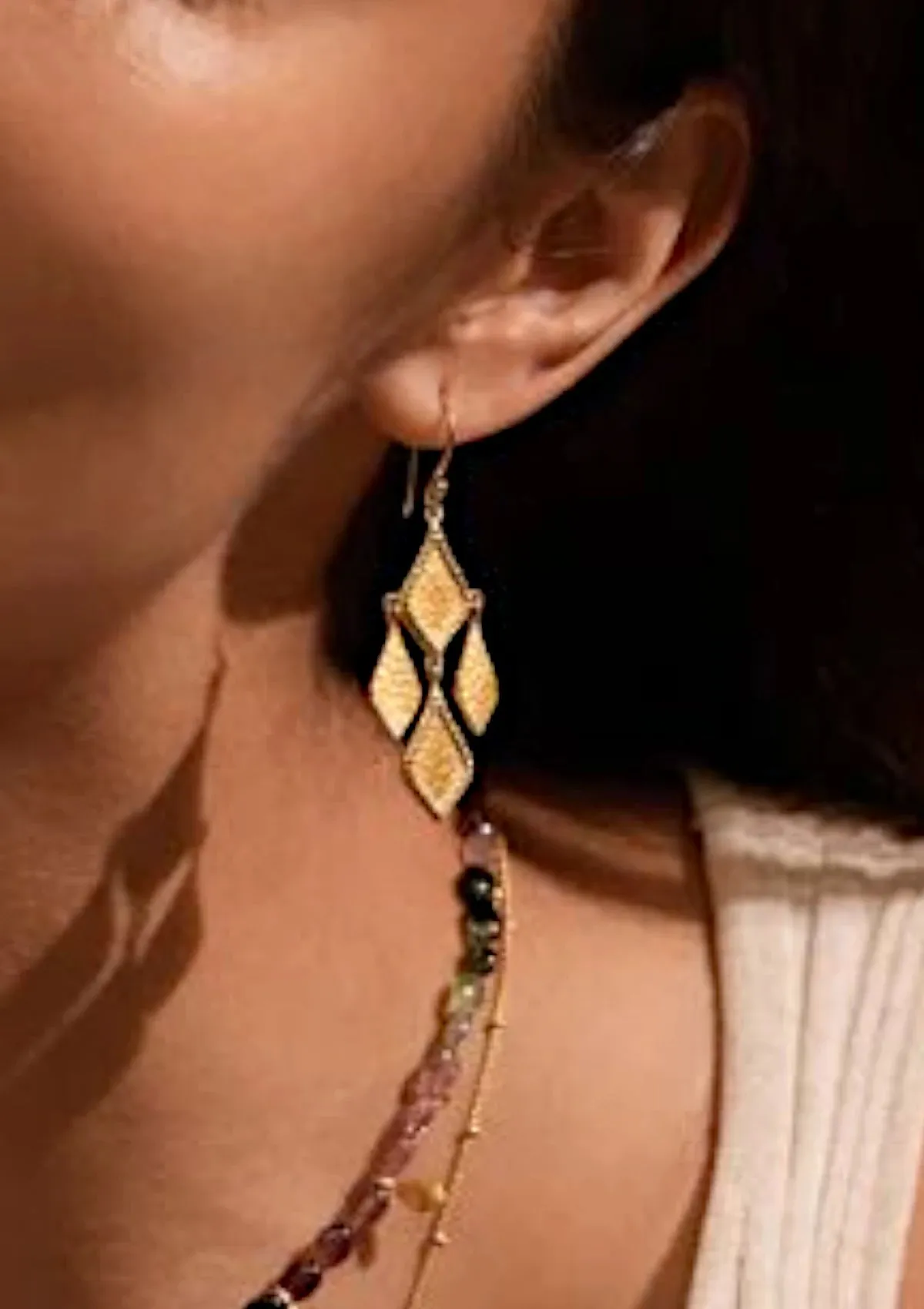 Adorned With Light Chandelier Earrings