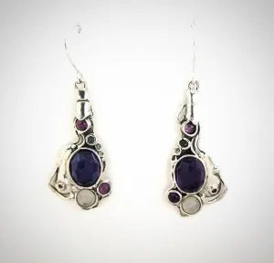 Amethyst and Moonstone Earrings