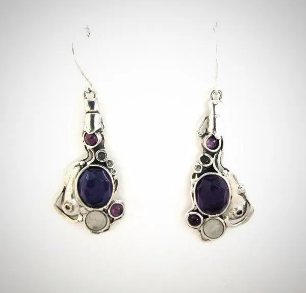 Amethyst and Moonstone Earrings