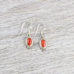 Antique Coral Passion Earrings