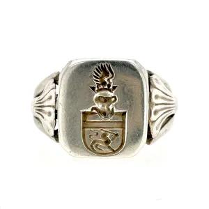 Art Deco Polish Signet Ring