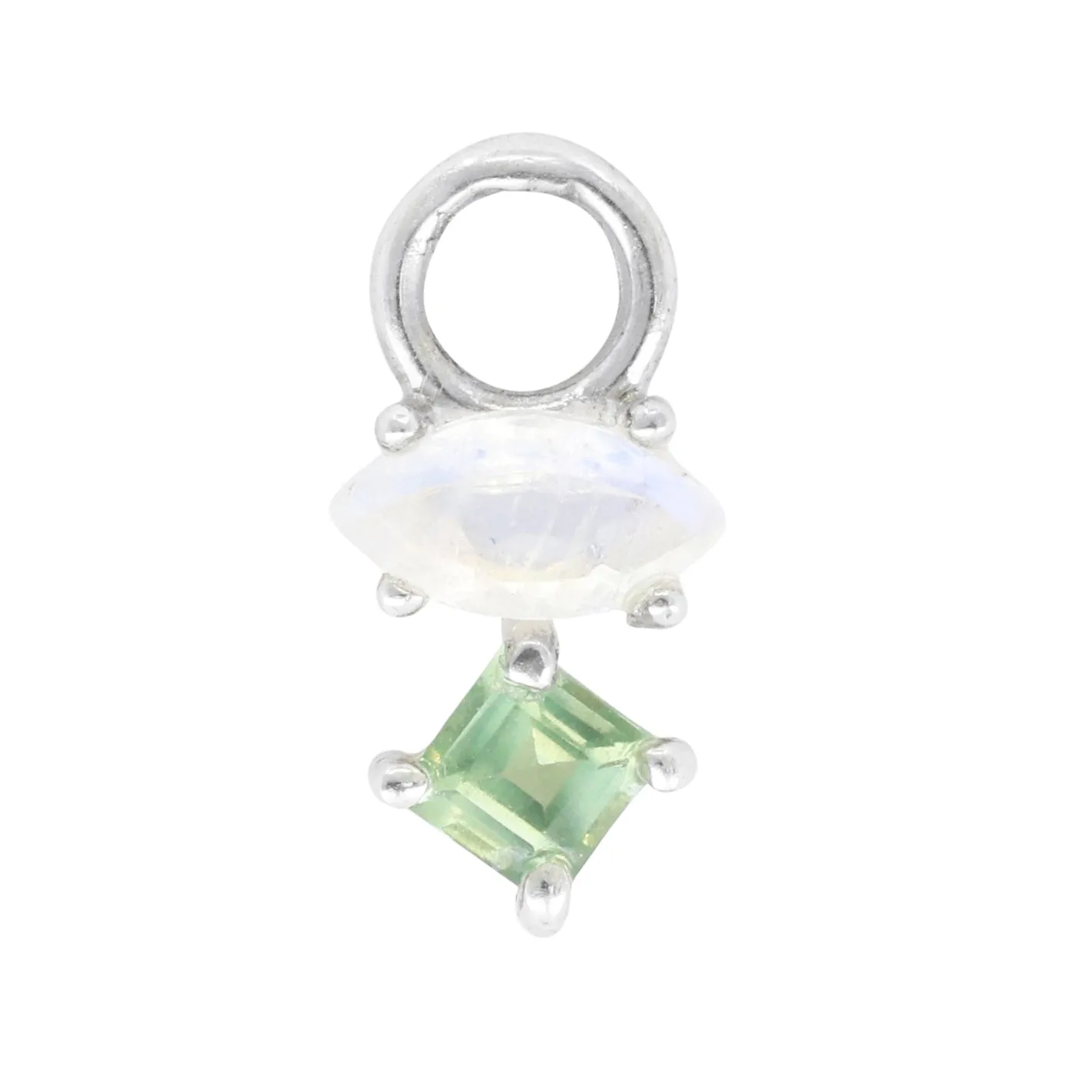 Astrid Marquise Apatite Silver Charm