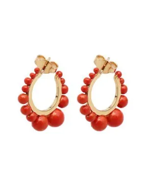 Aurélie Bidermann Women Earrings Coral -- --