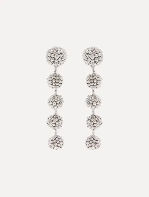 Beaded Sphere Clip-On Earrings