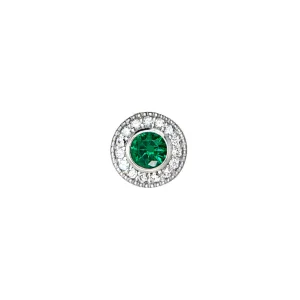 Birth Gems Emerald Necklace Charm