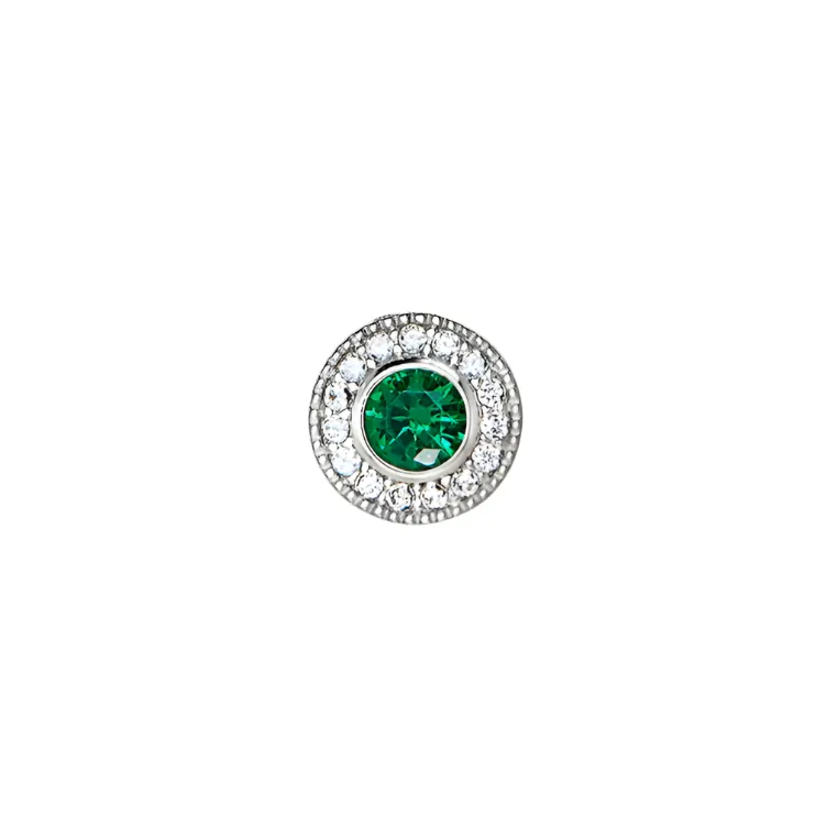 Birth Gems Emerald Necklace Charm