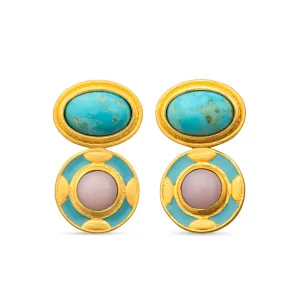 Blue Grotto Stud Earrings