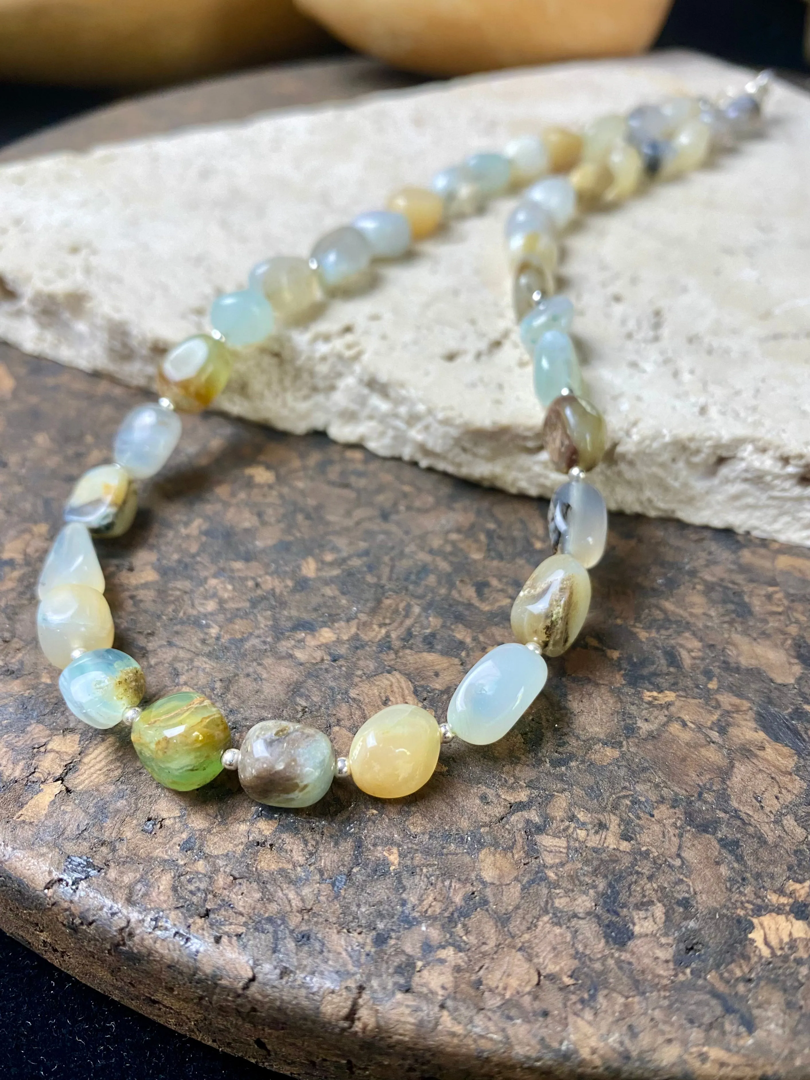 Blue Opal Necklace