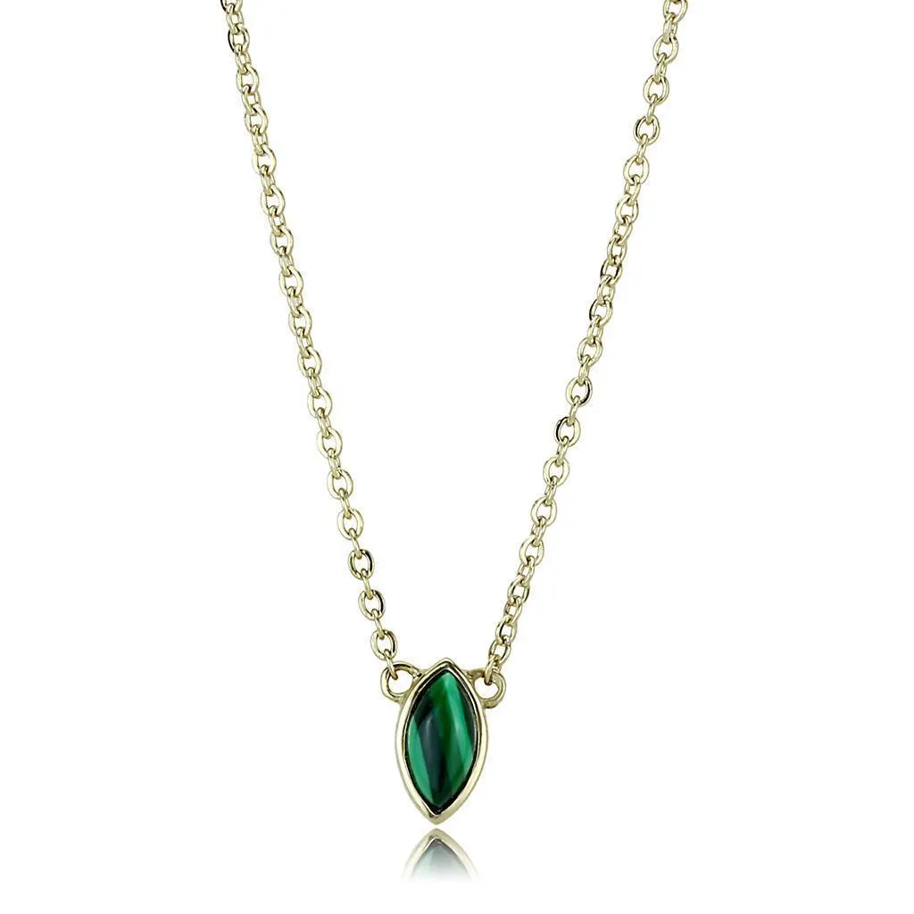 Chain Necklace Pendant TK3286 - IP Gold(Ion Plating)