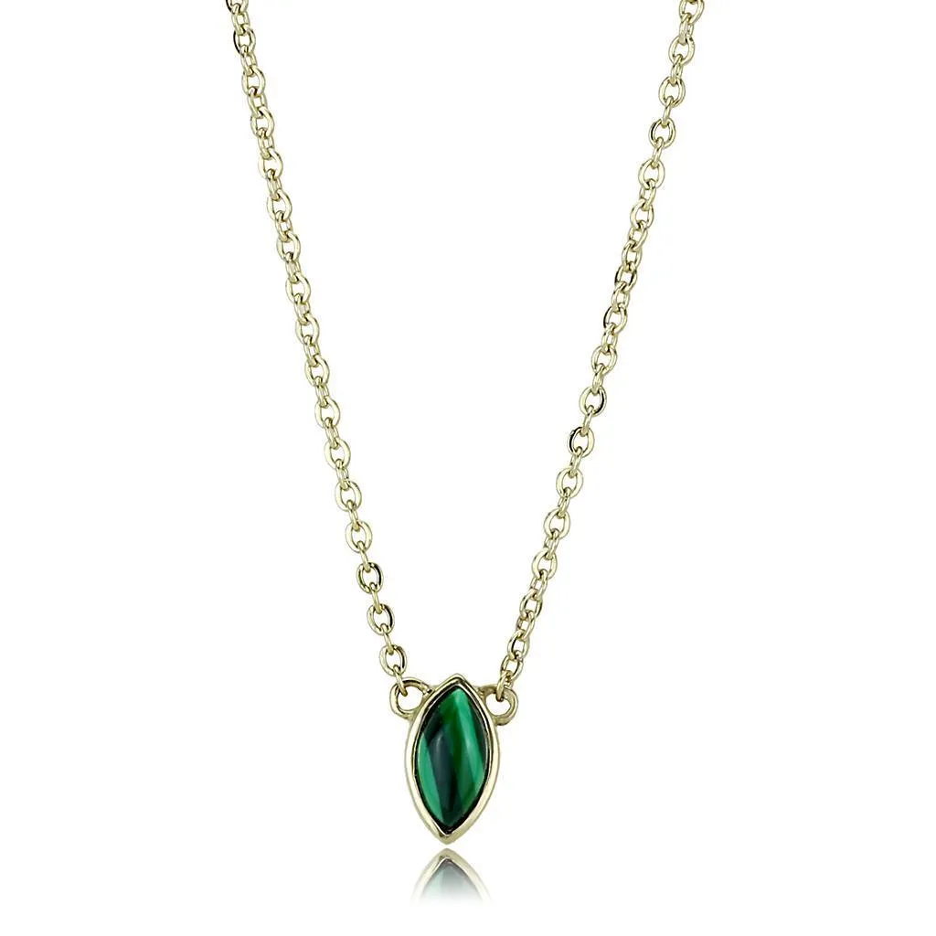 Chain Necklace Pendant TK3286 - IP Gold(Ion Plating)