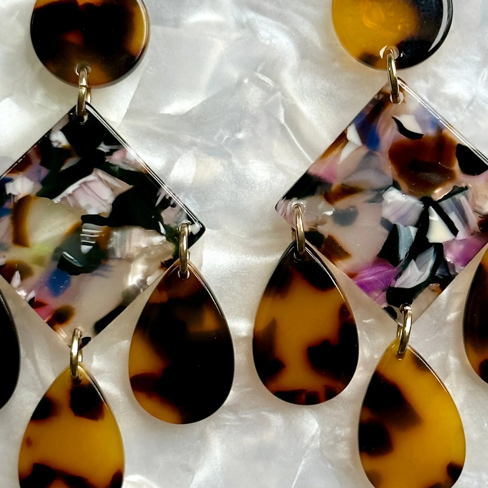 Chandelier Diamond Drop Earrings in Binge Worthy