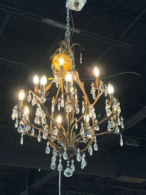 CHANDELIER DK GOLD 12 LIGHT