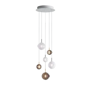 Chandeliers dark & bright star 6 pcs