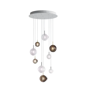 Chandeliers dark & bright star 9 pcs
