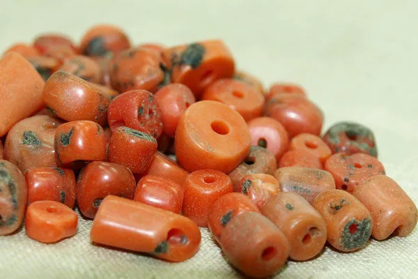 Collection of Rare Berber Red Coral Beads