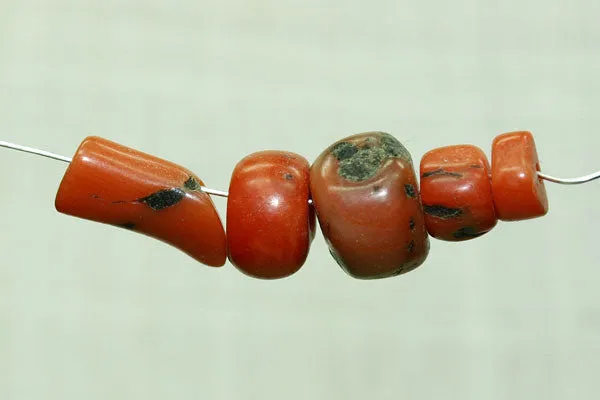 Collection of Rare Berber Red Coral Beads