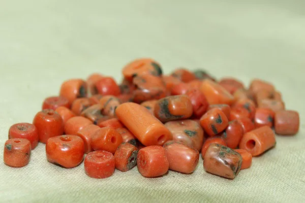 Collection of Rare Berber Red Coral Beads