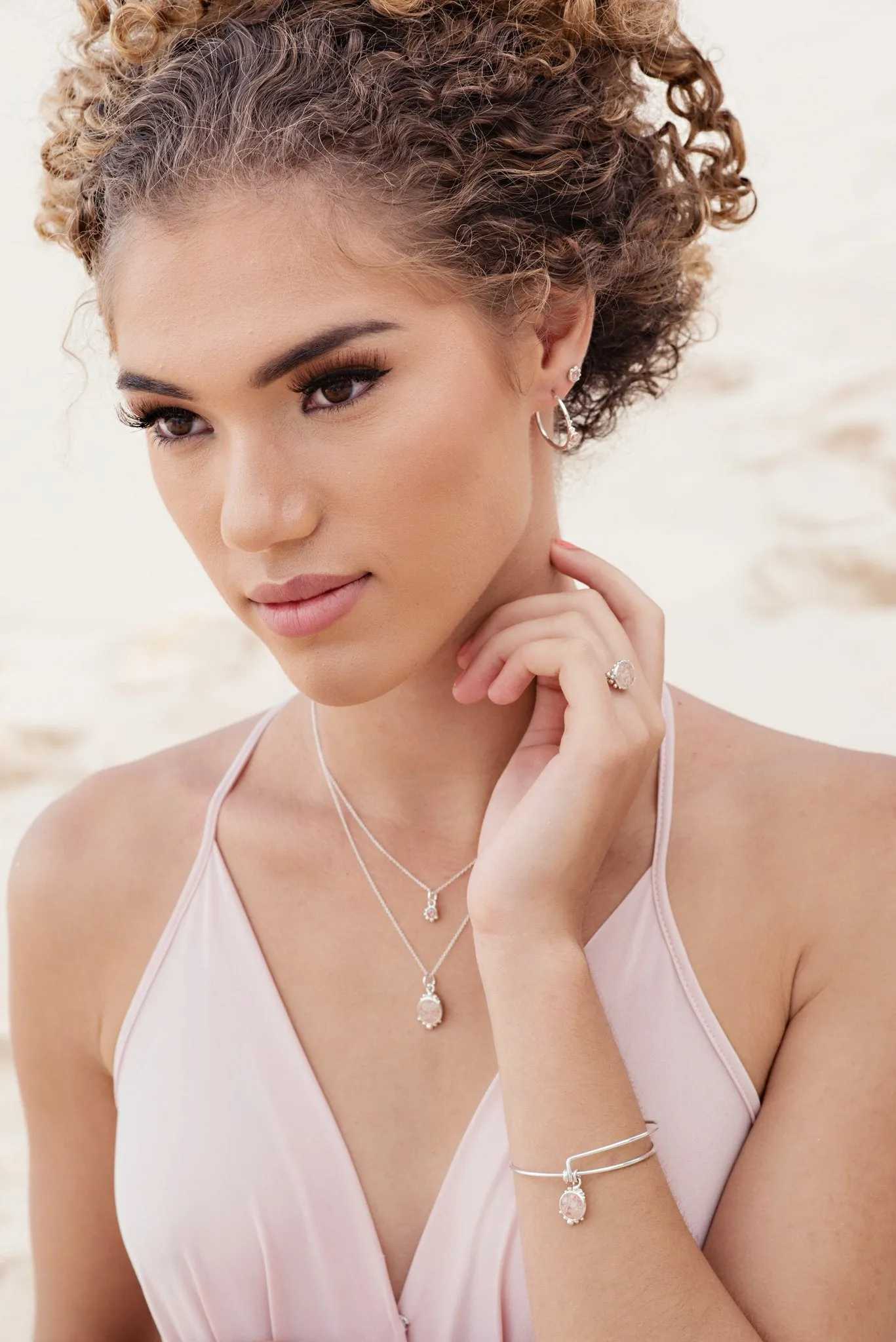 Coral Caviar ~ Tiny Stud Earrings