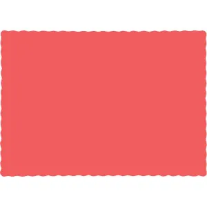 Coral Paper Placemats | 50 ct