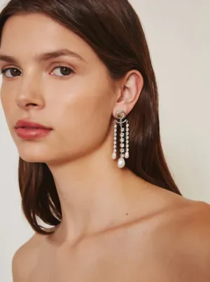 Crystal and Silver Trinidad Earrings