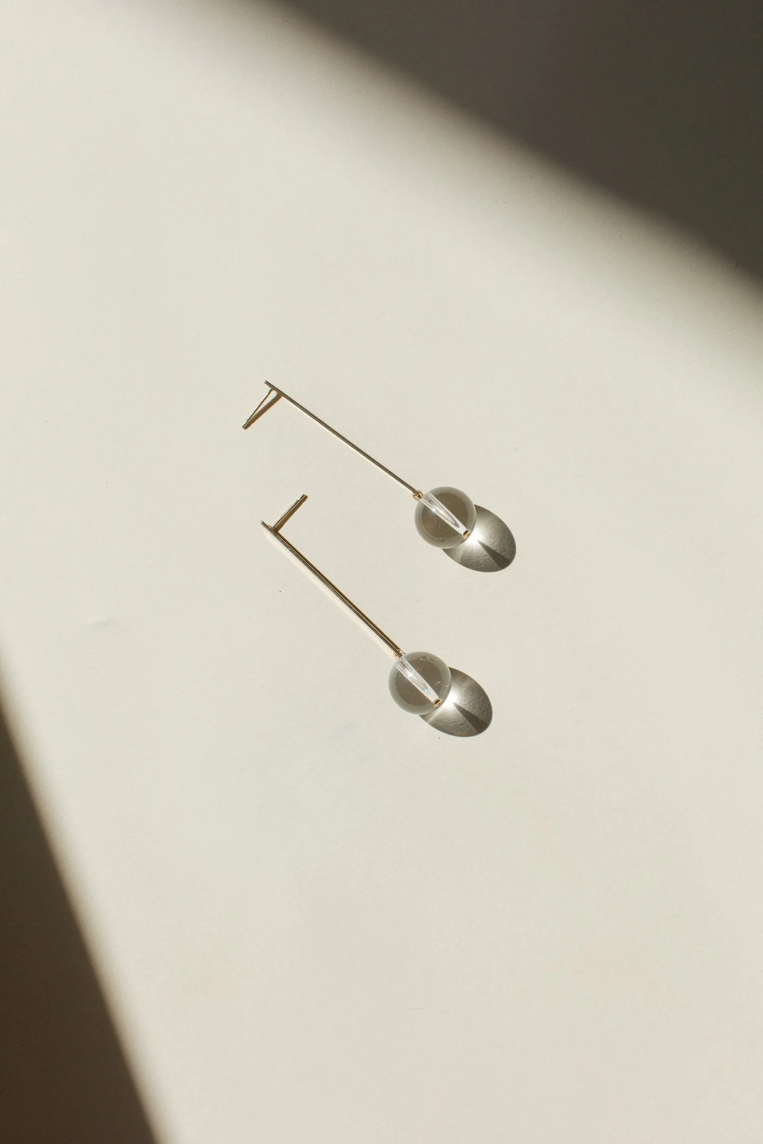 Crystal Quartz Drop Earrings
