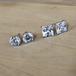 CZ Studs 4 Claw