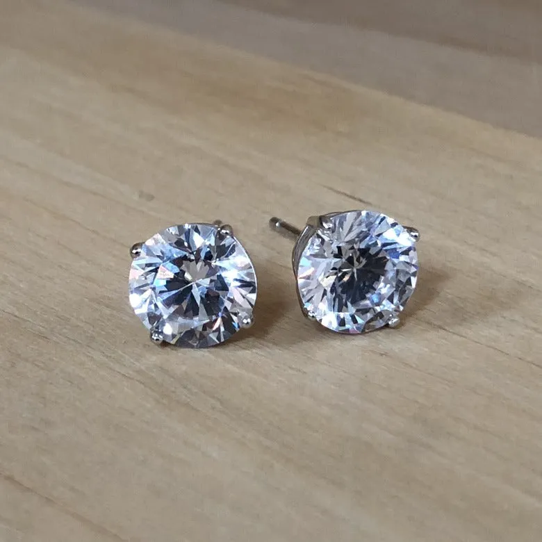 CZ Studs 4 Claw