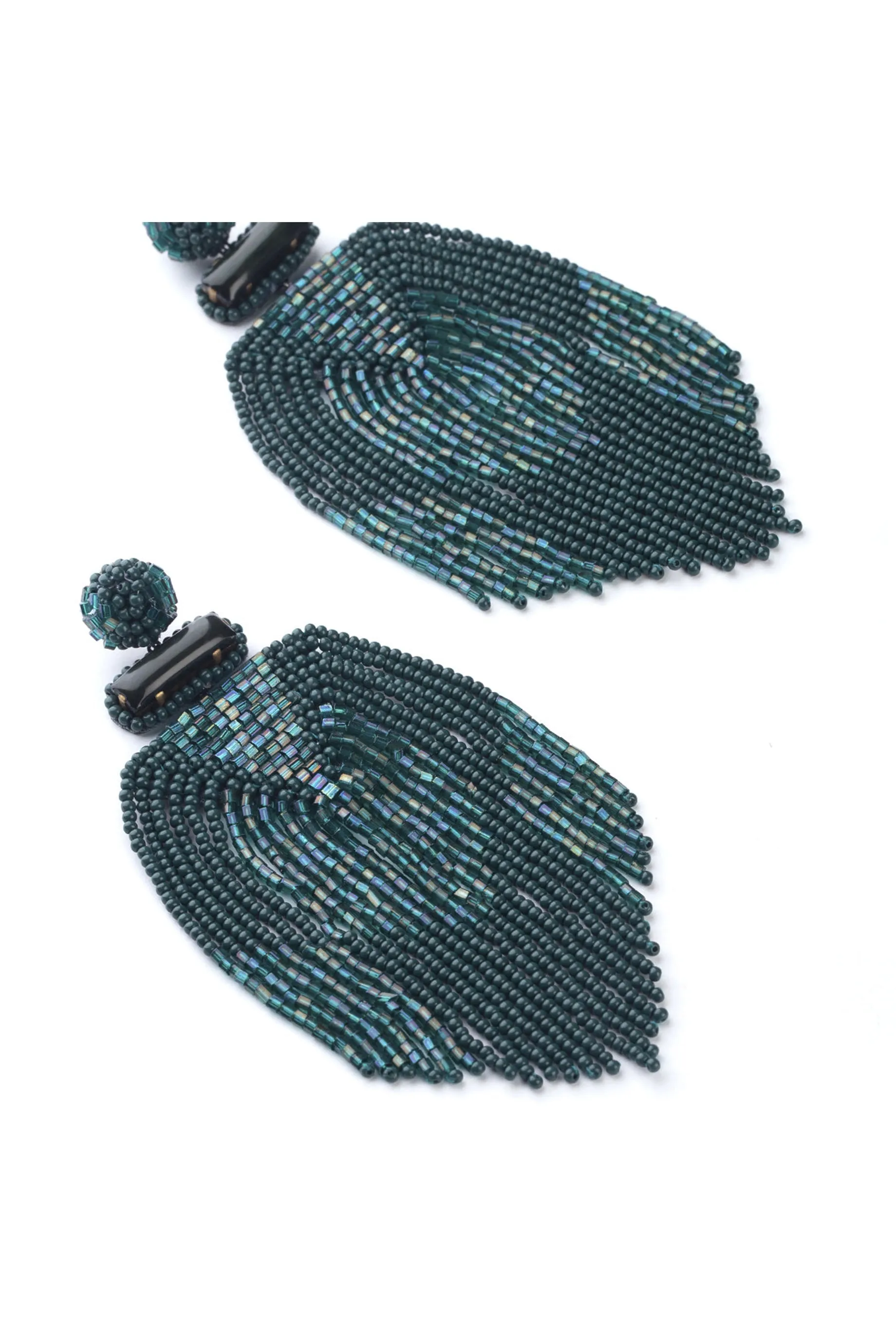Deepa Gurnani Jody Earrings - Emerald
