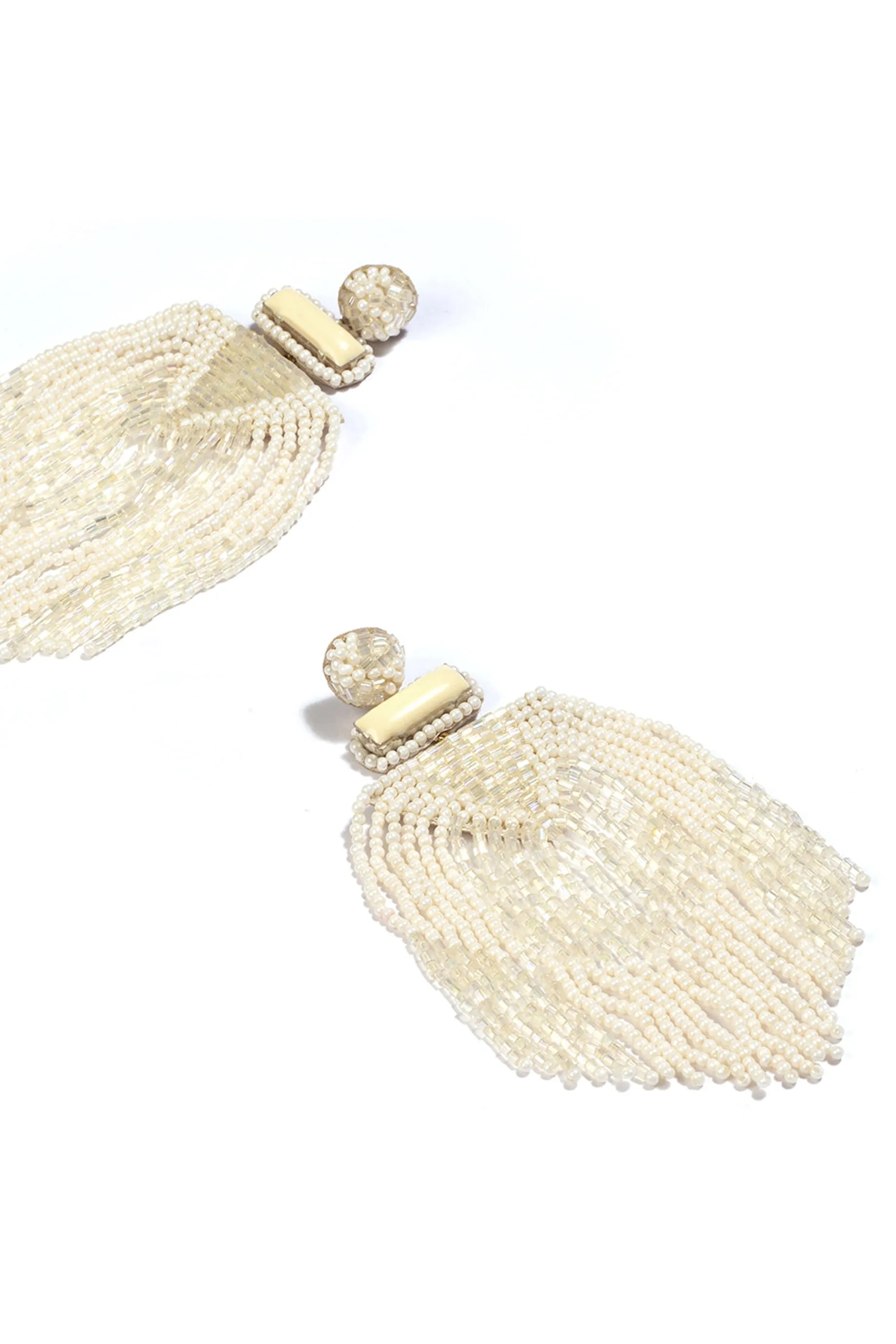 Deepa Gurnani Jody Earrings - Ivory