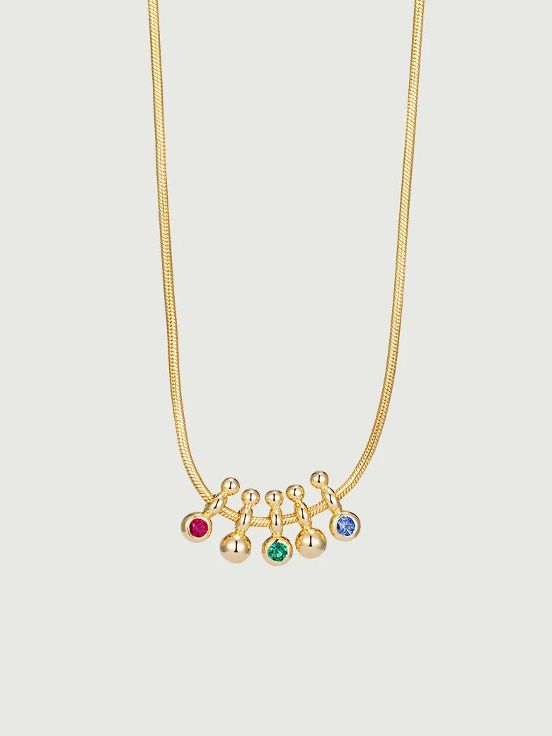 Domino Snake Chain Necklace