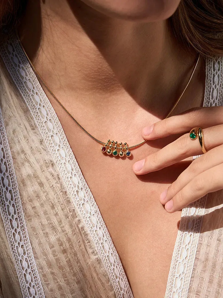 Domino Snake Chain Necklace