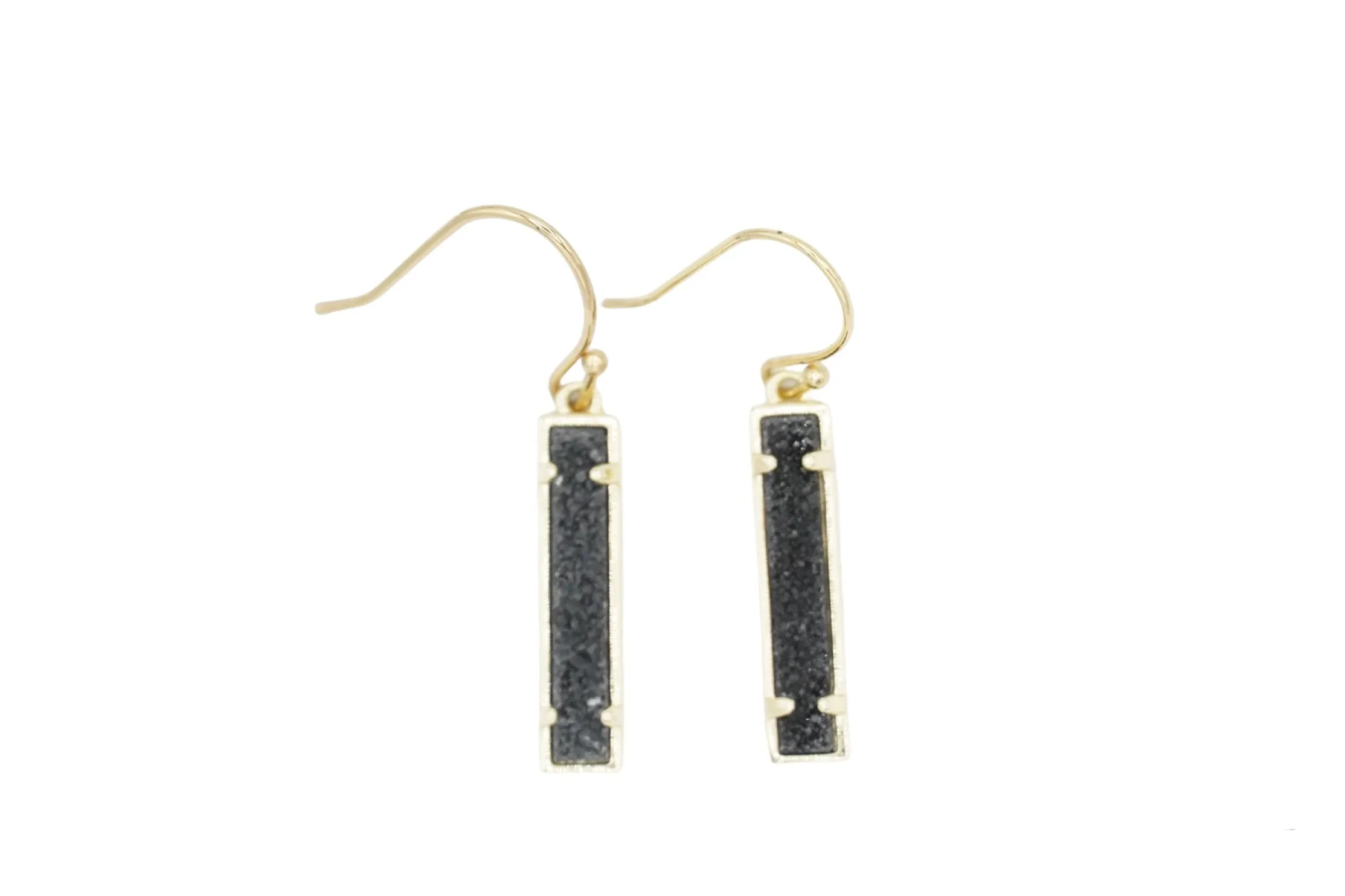 Druzy Bar Earring