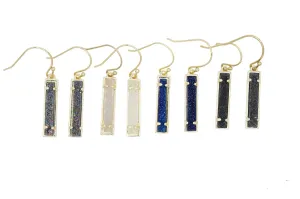 Druzy Bar Earring