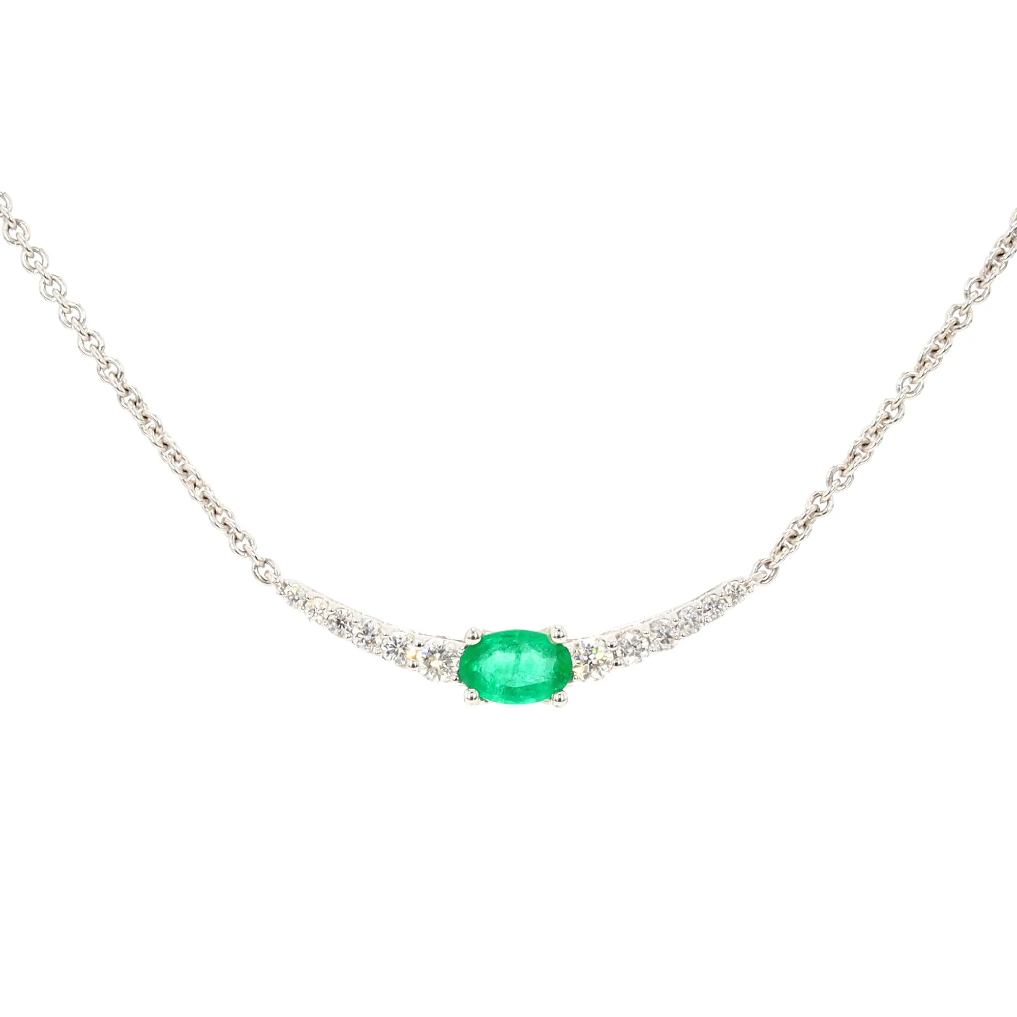 Emerald and Diamond Necklace