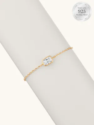 Emerald Bezel Bracelet