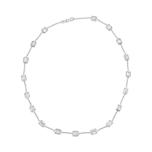 Emerald cut Diamonds by the Yard Necklace