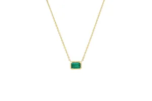 Emerald Framed Necklace