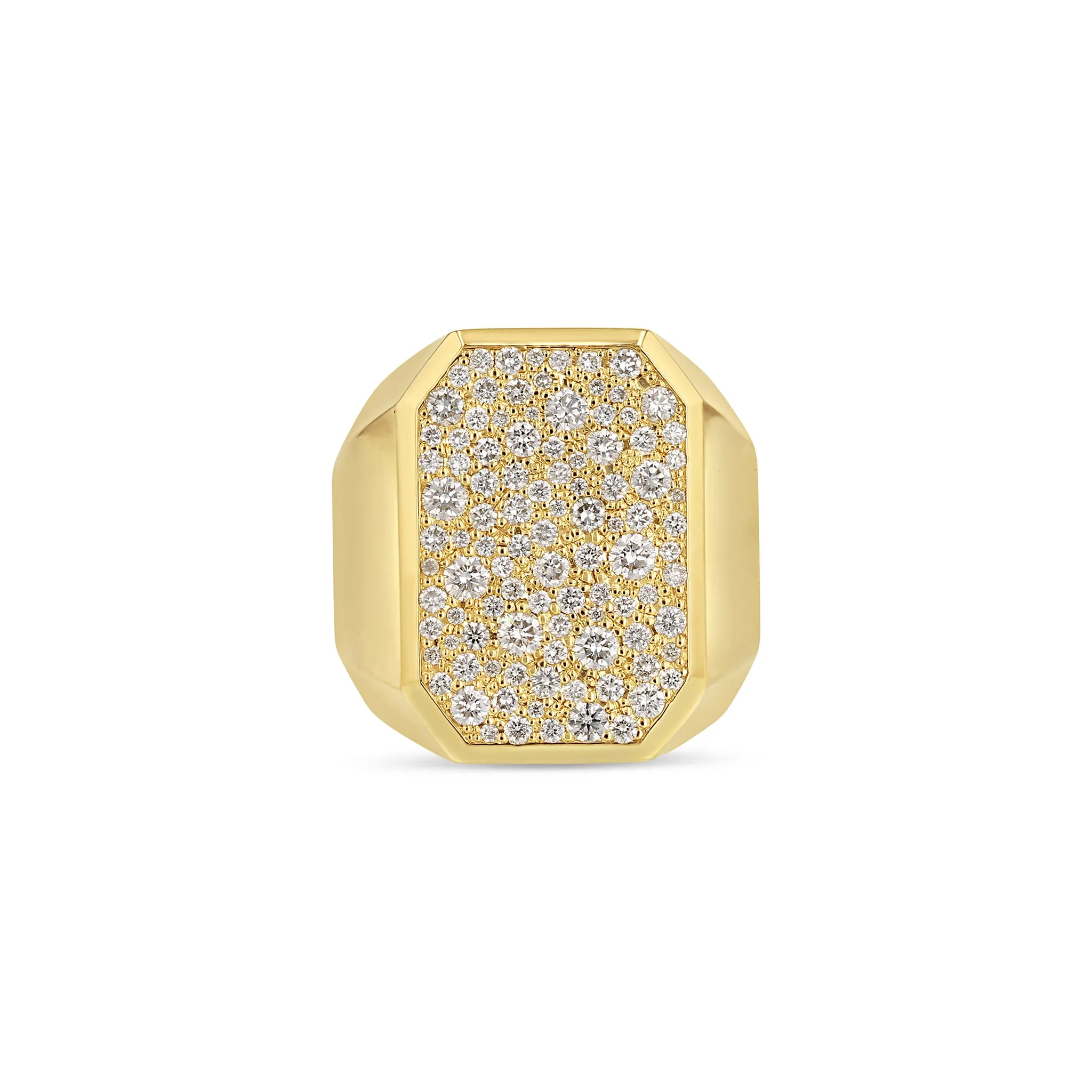 Emerald Galaxy Signet Ring
