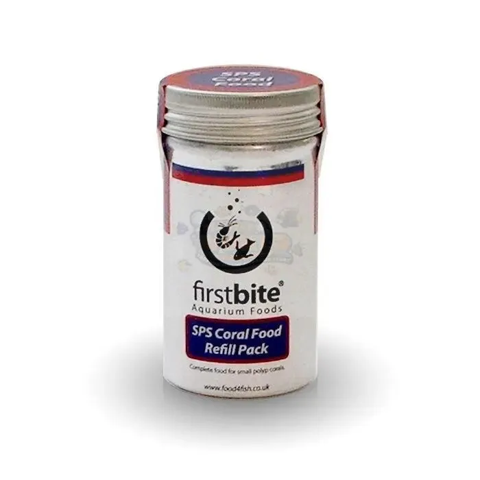 First Bite SPS Coral Food Refill 15g - Perfect Particle Size for Small Polyp Stony Corals