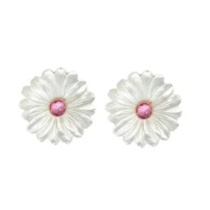 Fleur Pink Quartz Earrings