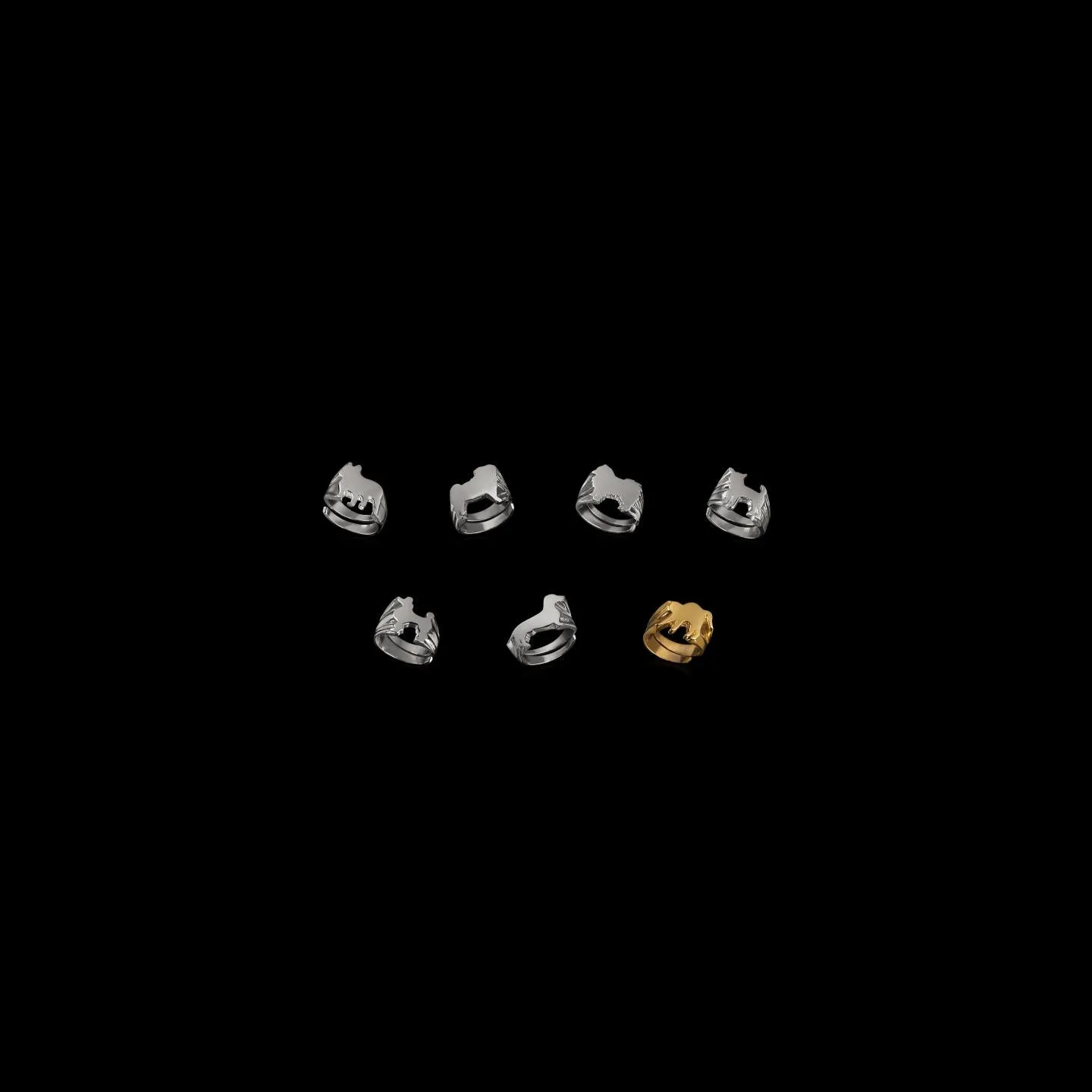 French Bulldog Signet Ring by Jonathan Johnson