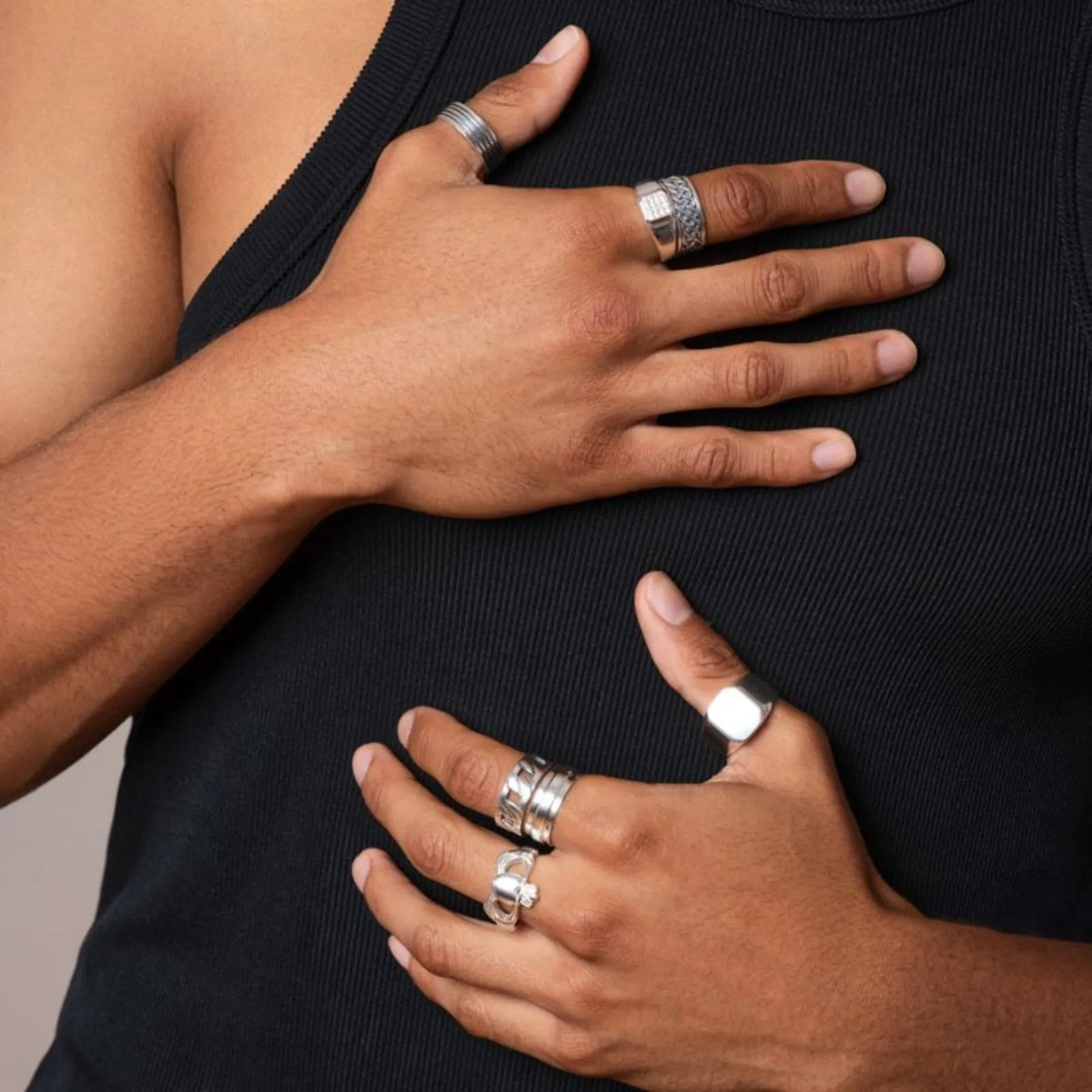 Gents Signet Ring - Sterling Silver