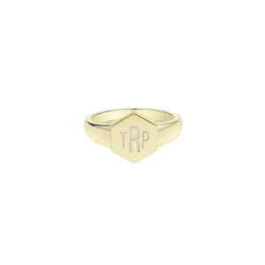 Geometric Signet Ring